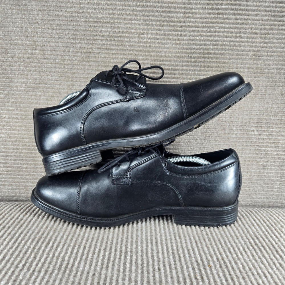 Rockport Mens 11.5 Black Hydro-Shield‎ Waterproof Leather Cap Toe Oxford V73839